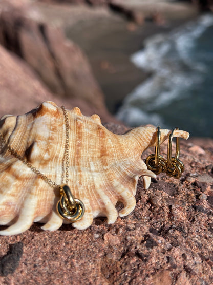 ÉCLAT DE LIEN BOUCLES D’OREILLES