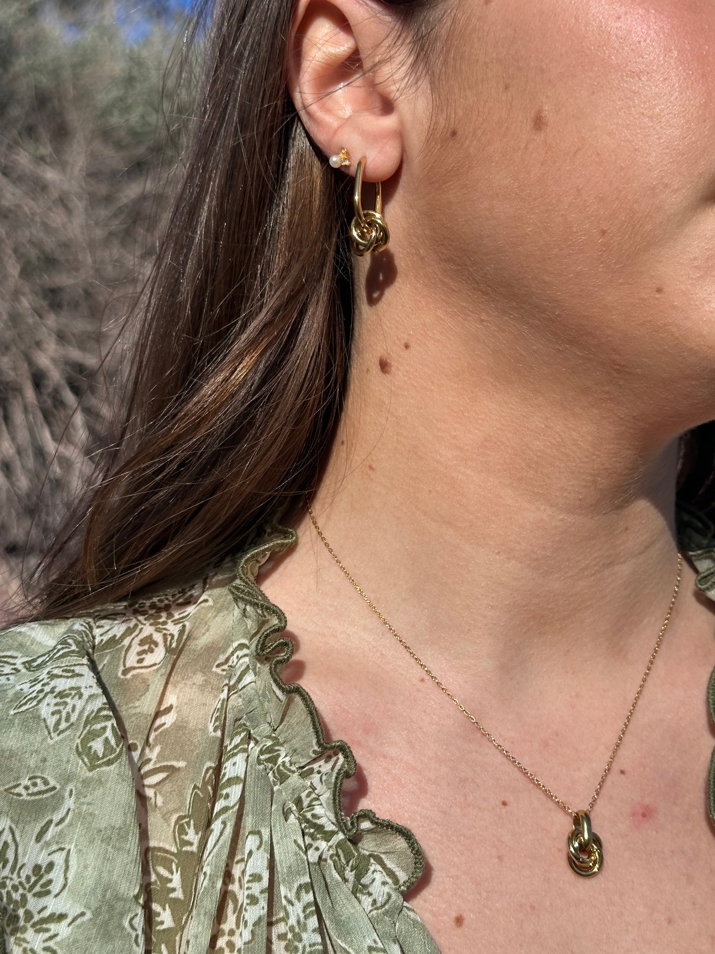 ÉCLAT DE LIEN BOUCLES D’OREILLES