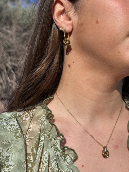 ÉCLAT DE LIEN BOUCLES D’OREILLES
